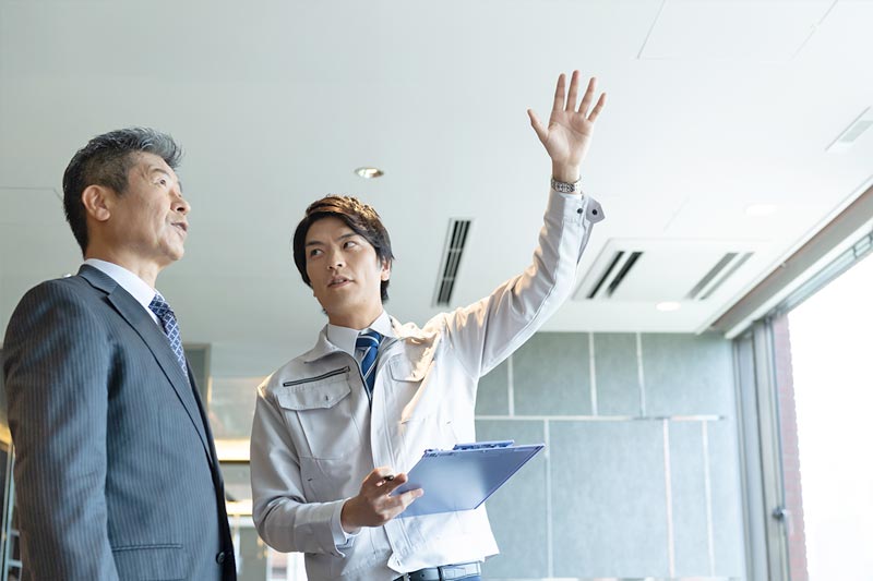 画像：お客様に合わせた清掃プランのご提案